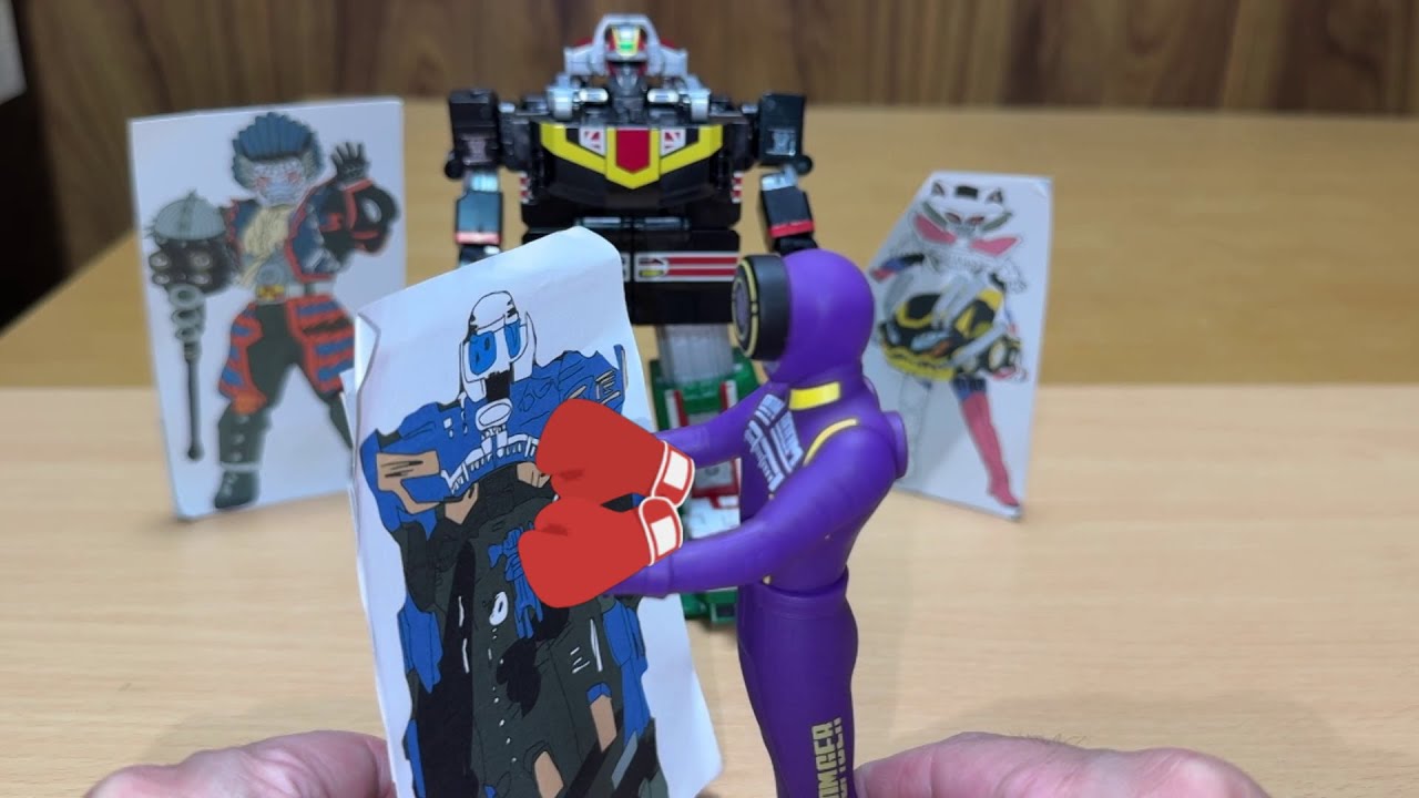 武器使用不可！爆上戦隊ブンブンジャー 第29話③劇中再現動画！ゴンググルマーとボクシング対決！Bakuage Sentai Boonboomger ep29