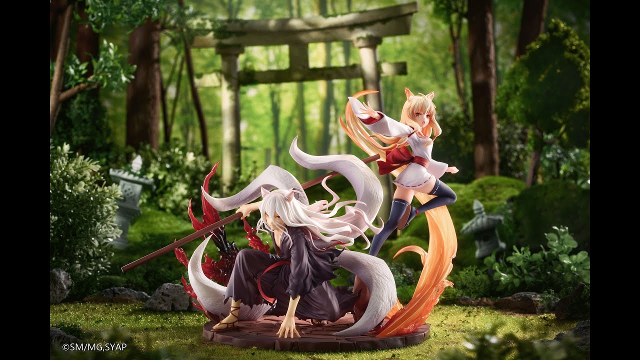 我ら乱世を憂うもの、人呼んで世直し姉弟！『戦国妖狐』の迅火とたまが1/7のスケールフィギュアになって登場！