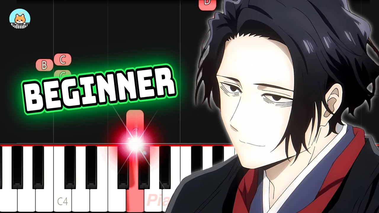 Isekai Shikkaku OP - "Shura Nikki" - BEGINNER Piano Tutorial & Sheet Music