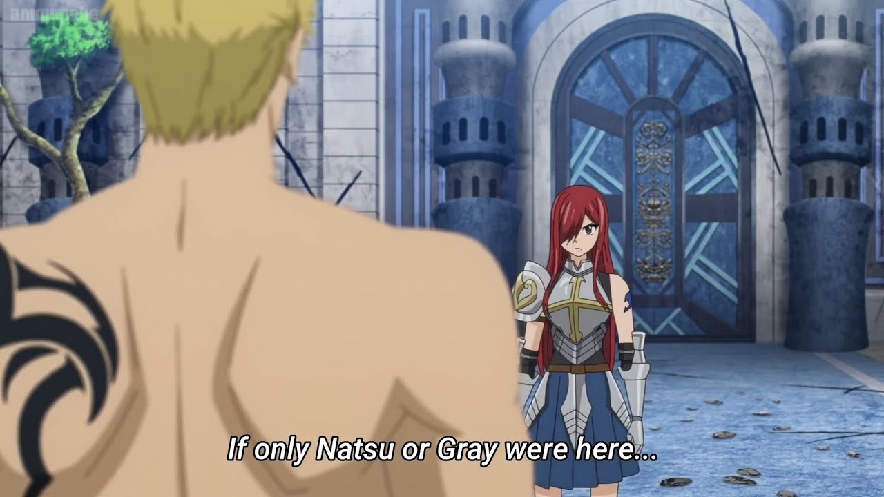 Erza confronts Laxus - Fairy Tail 100 Years Quest
