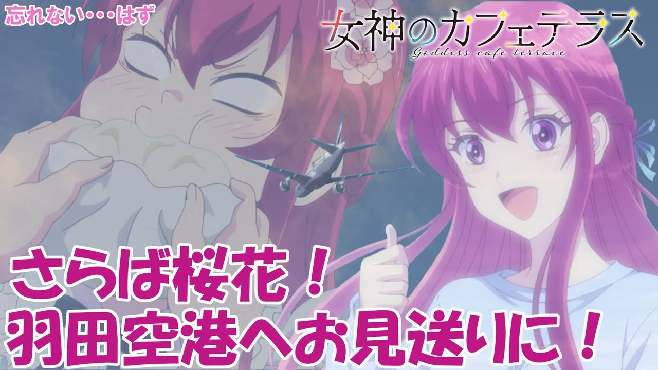 【アニメ聖地巡礼】女神のカフェテラス さらば桜花 退場するヒロインを見送りに行く【羽田空港】