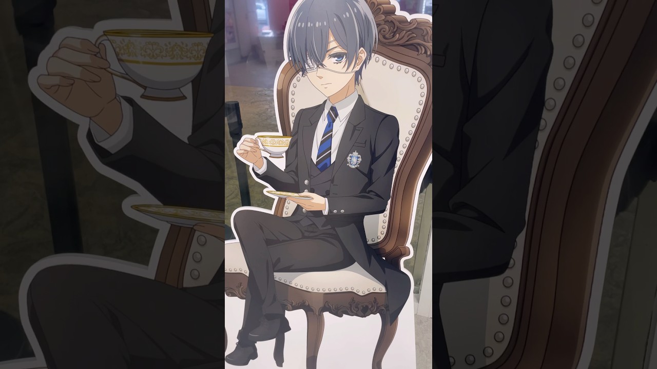 【黒執事カフェ】ハンドメイドデコケースを持って行ってきました〜【and GALLERY】#anime #shorts #黒執事カフェ　#黒執事