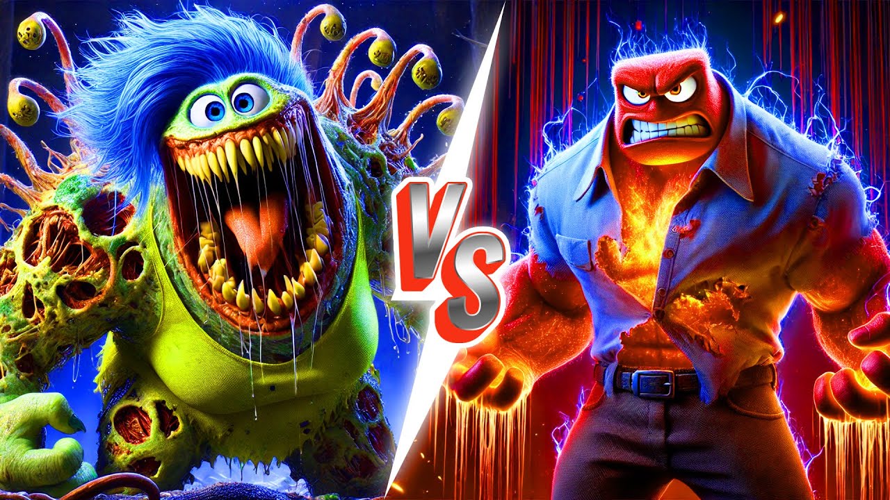 Inside Out 2 2024 But They're Monster (Cartoon Animation)