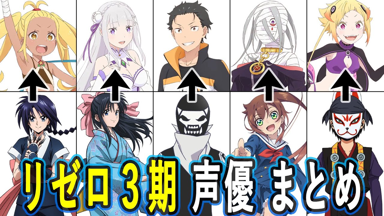 リゼロ声優 出演作まとめ/Re:ゼロから始める異世界生活 3rd season