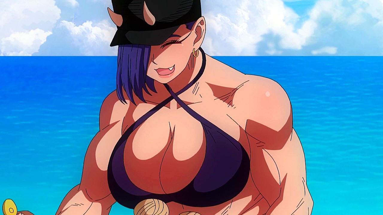 ¡Kuroeda Erufuda y Oga en la PLAYA! | Elf san wa Yaserare Episode 13 エルフさんは痩せられない 13話