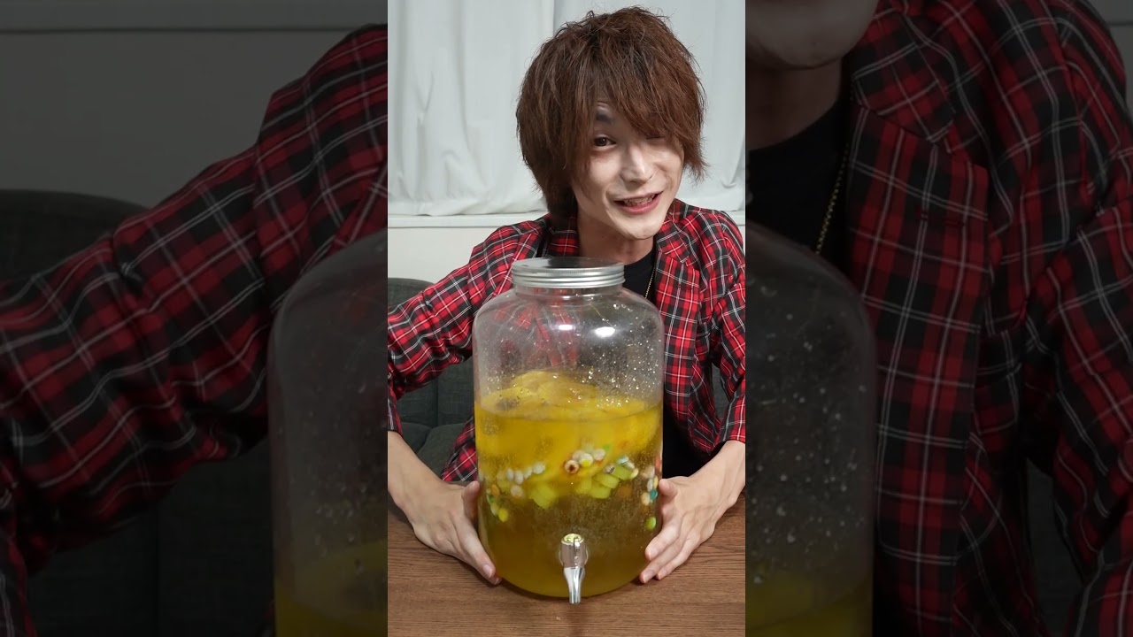 ドデカパインアメうま釈迦カクテル作り！！ #パインアメ #ドデカ #うま釈迦