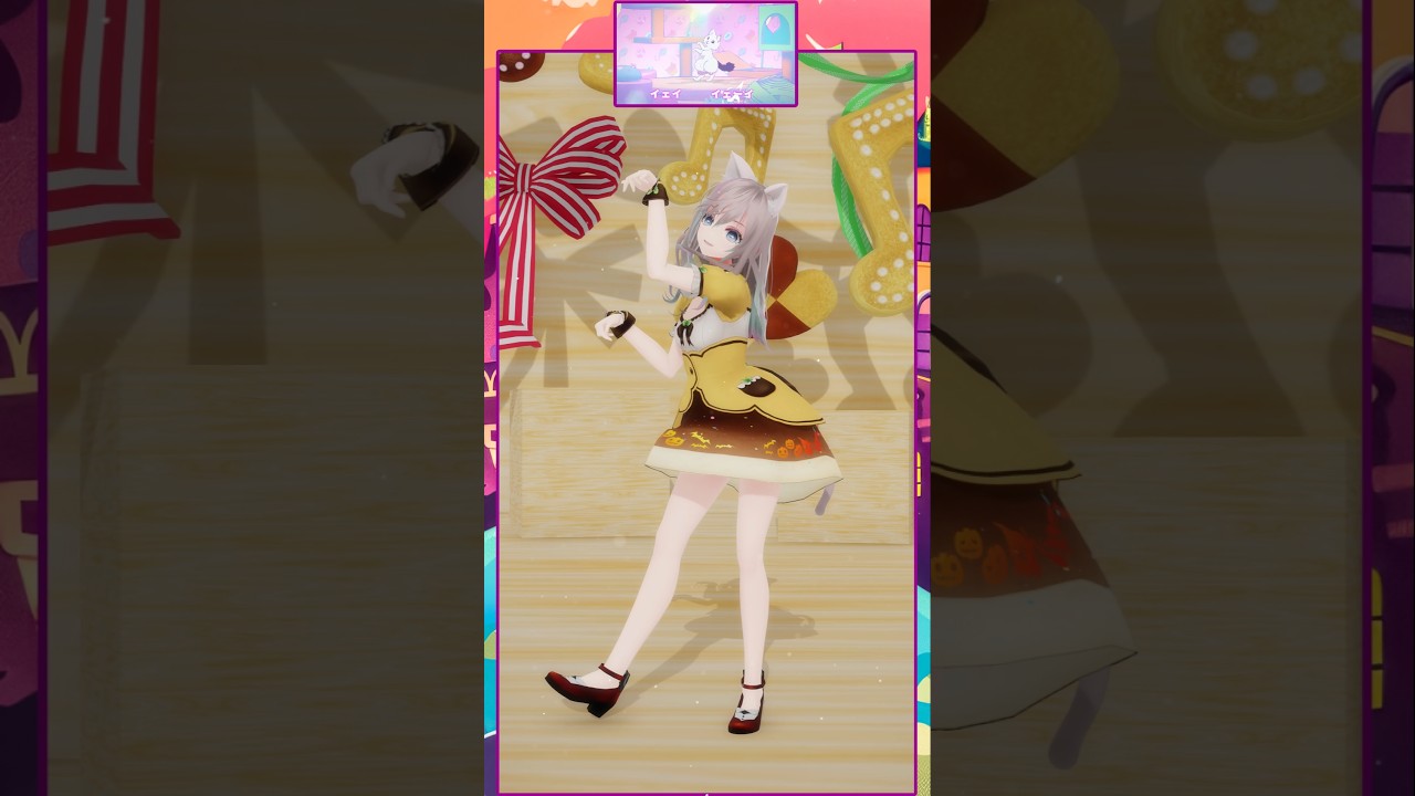 【ラーメン赤猫】ハナちゃんの「ラブリーイェイイェーイ」踊ってみました😊💕【#踊ってみた】#ラーメン赤猫 #mmd #shorts #ハナちゃん #たっちん1号