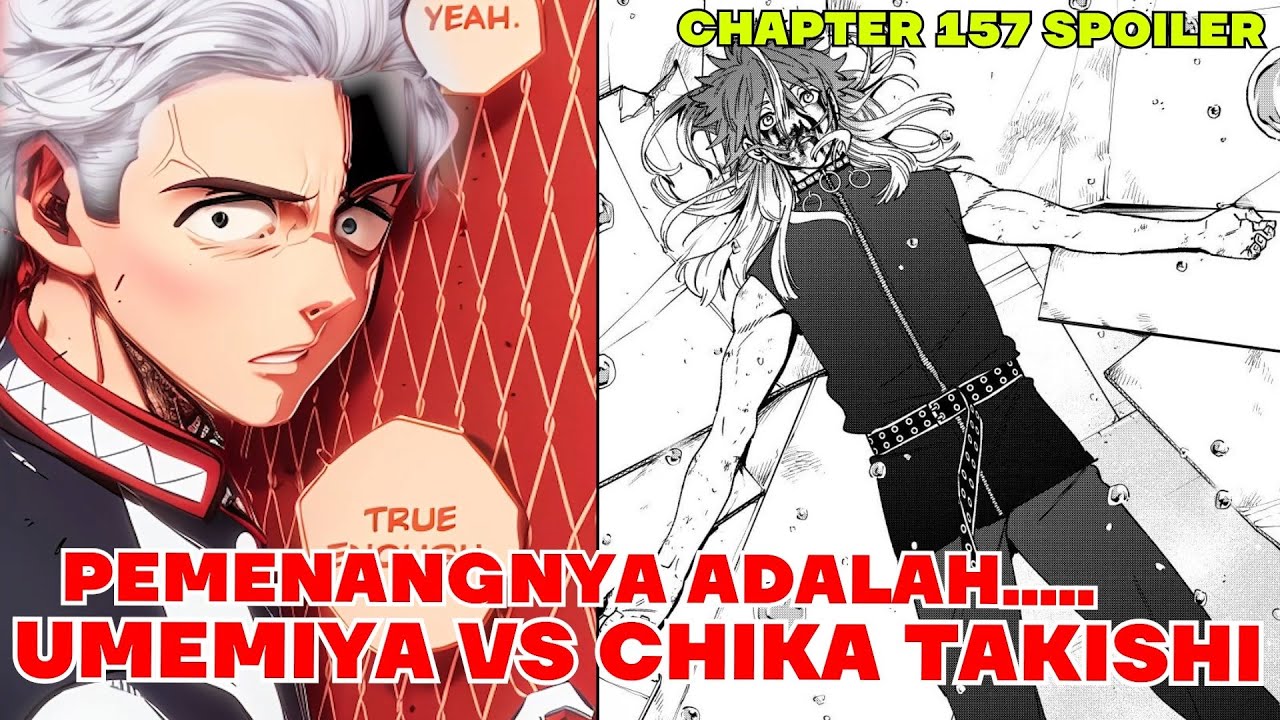 WINDBREAKER CHAPTER 157 SPOILER TERBARU - HASIL PERTARUNGAN UMEMIYA DAN CHIKA ! TERNYATA YG MENANG..