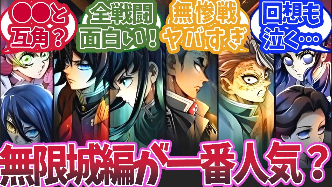 鬼滅の刃の中で一番好きなストーリーはどれかで盛り上がった時の反応集【鬼滅の刃 反応集】【柱 反応集】