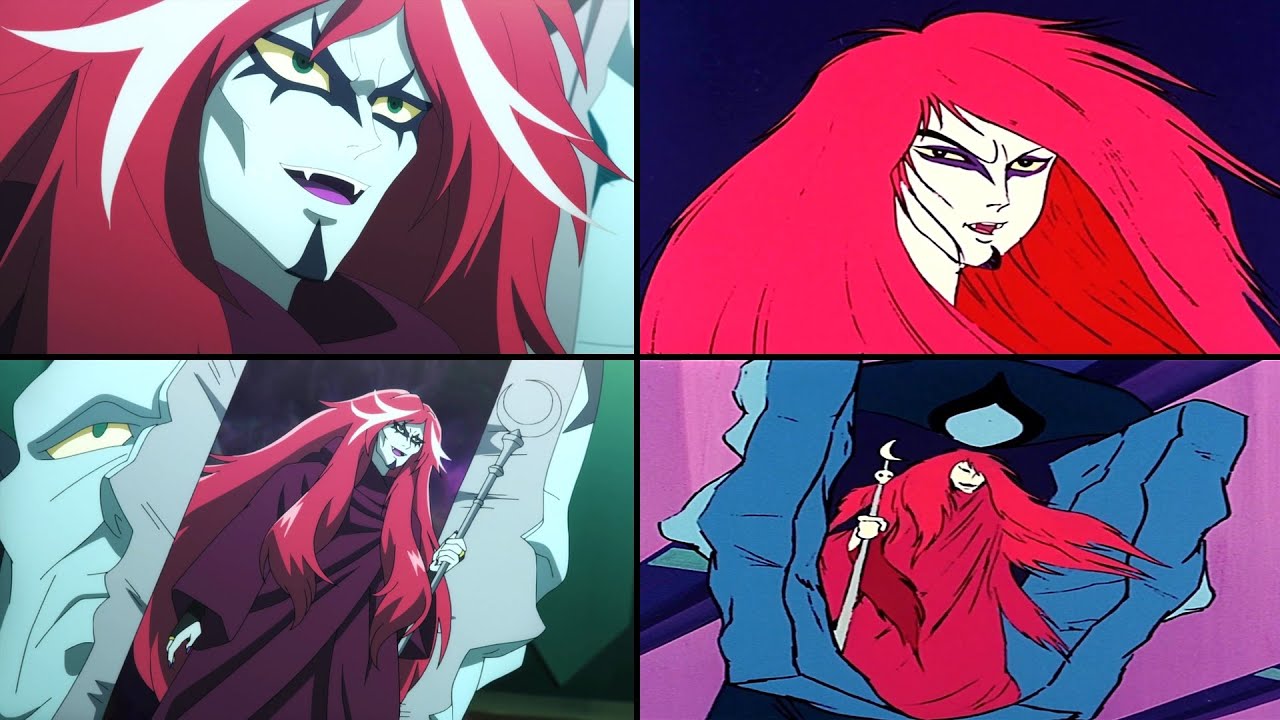 Grendizer U: Lady Gandal Comparison (1975 VS 2024 Defeated)[グレンダイザーU UFOロボ レディガンダル ガンダル 敗北 比較]