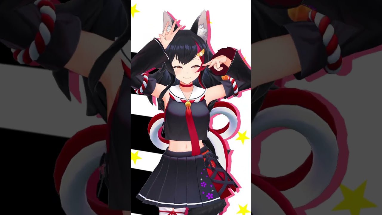げまずもみんなでこしたんたん ‪#shorts #hololive #しかのこのこのここしたんたん #白上フブキ #戌神ころね #大神ミオ　#猫又おかゆ　#hololive