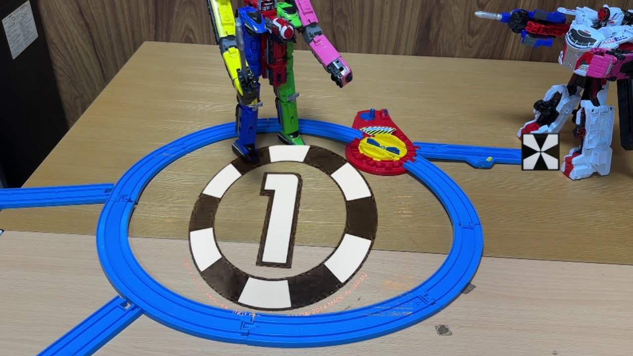 バクアゲ環状線はトッキュウジャーロゴ！爆上戦隊ブンブンジャー 第32話⑥劇中再現動画！10年ぶりの烈車合体トッキュウオー参戦！Bakuage Sentai Boonboomger ep32