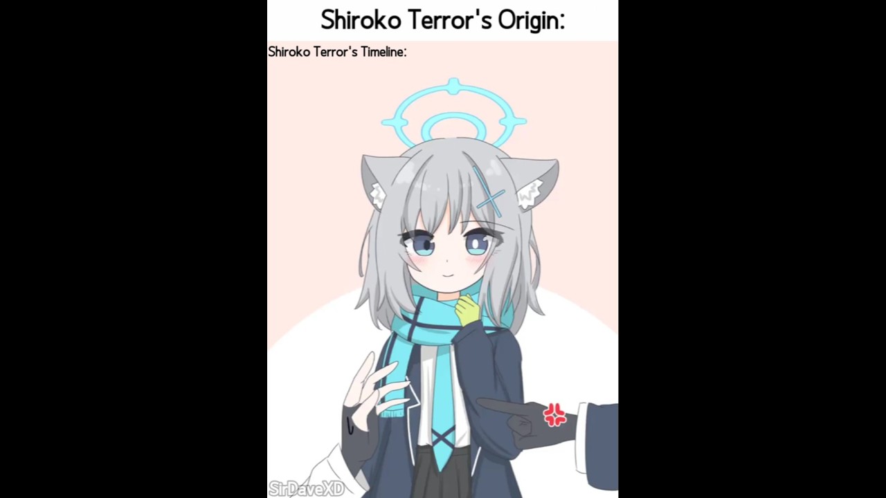 Shiroko Terror's Origin 🩵 #bluearchive #bluearchiveglobal #ブルーアーカイブ #ブルアカ #블루아카이브 #shorts