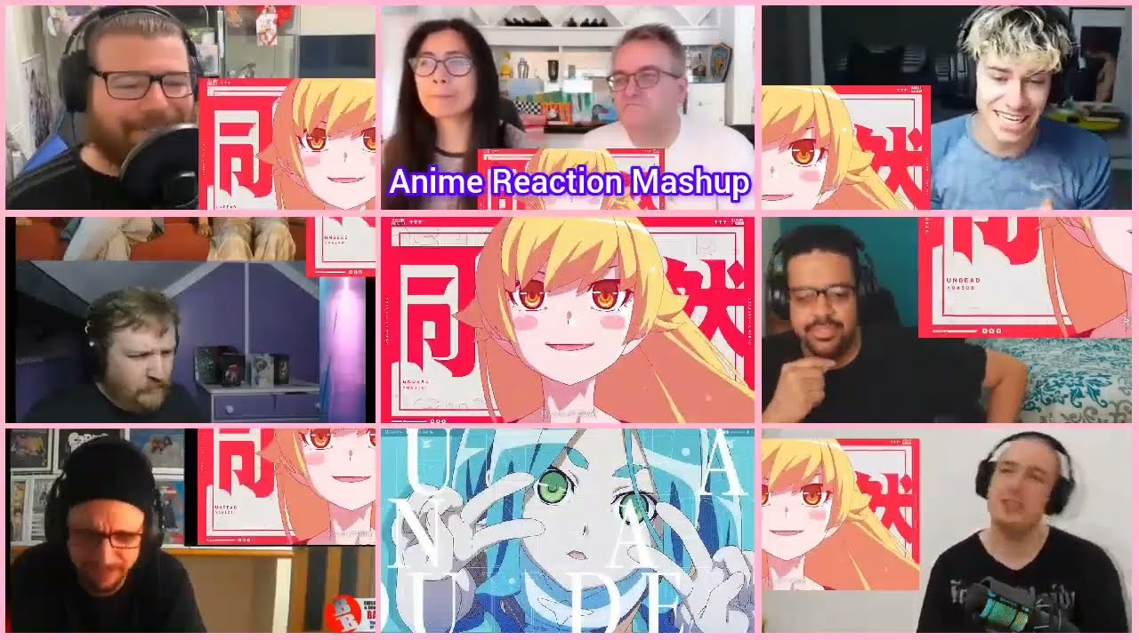 YOASOBI「UNDEAD」 Official Music Video Reaction Mashup／『〈物語〉シリーズ オフ&モンスターシー