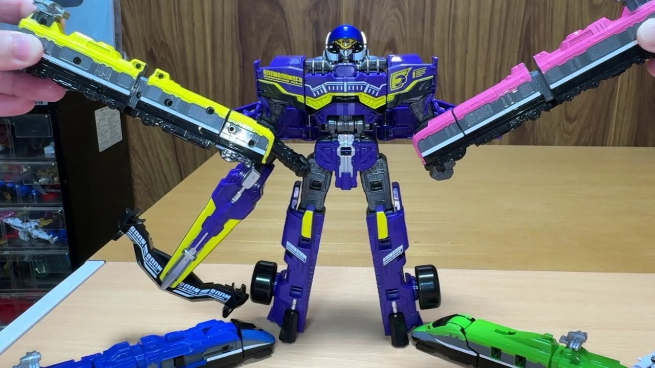 烈車合体ビュン！爆上戦隊ブンブンジャー 第33話①劇中再現動画！ビュンビュンマッハ―ロボトッキュウカスタム！Bakuage Sentai Boonboomger ep33