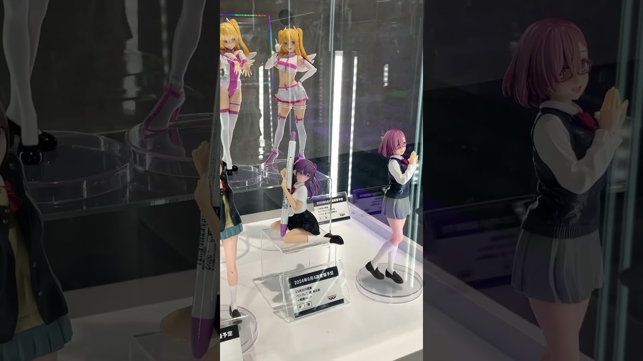 「2.5次元の誘惑」プライズフィギュア展示 天乃リリサ、リリエル、橘美花莉 2.5 Dimensional Seduction