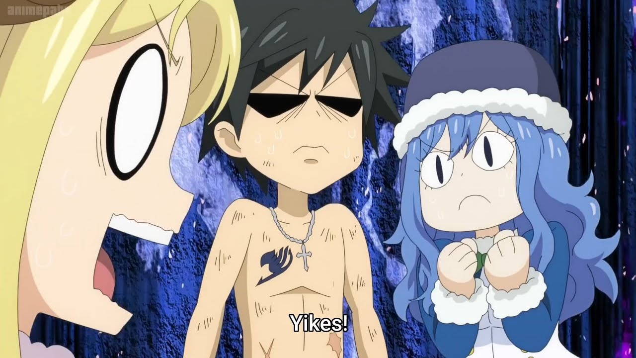Funny moment between Lucy , Gray , Juvia & Cana - Fairy Tail 100 Years Quest