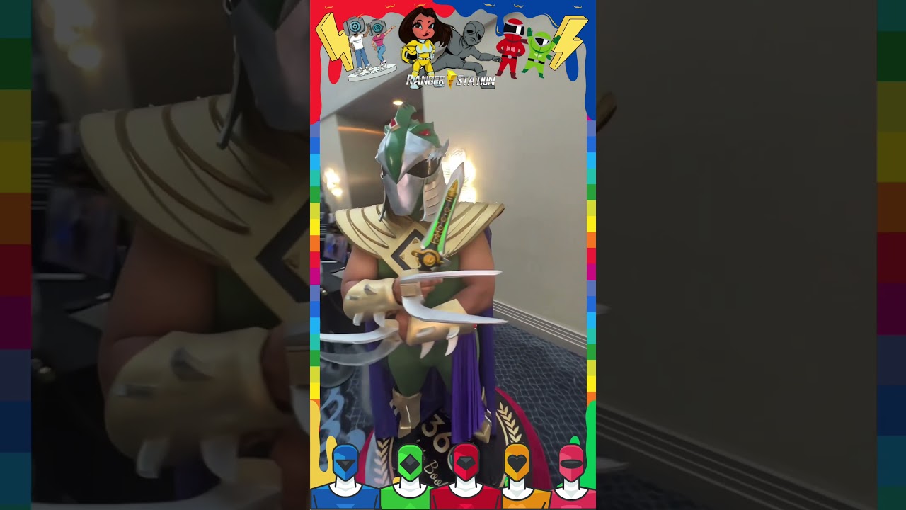 Green Ranger Shredder at Go Go Ranger Station Season 4! #powerrangers #greenrangershredder