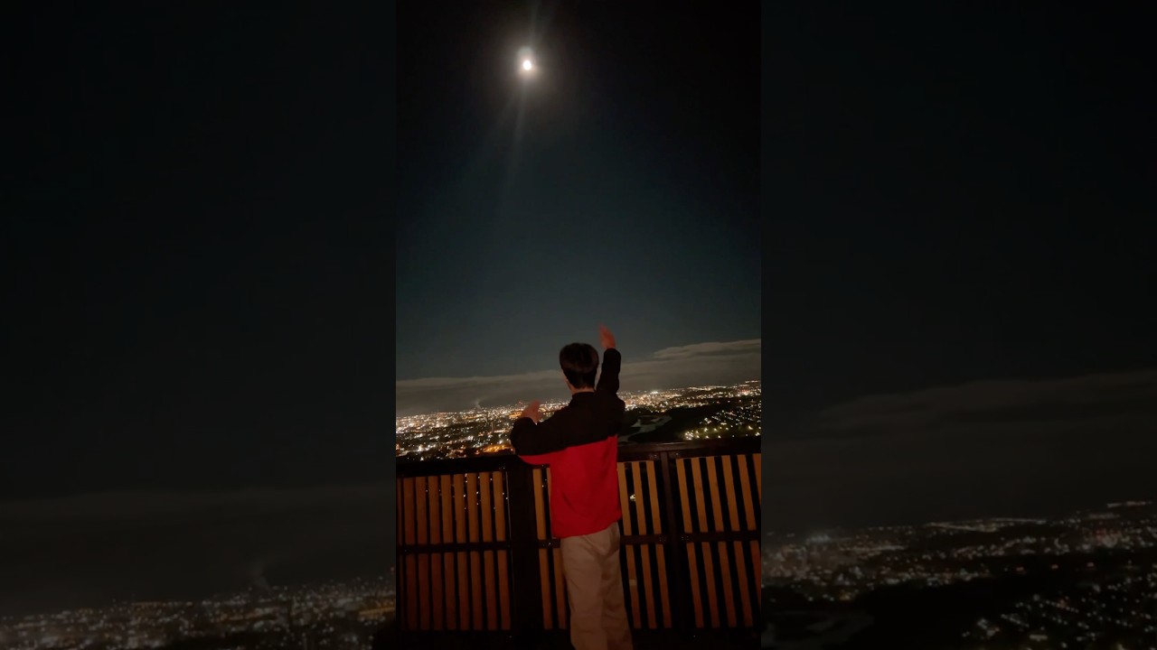 レッドキーパー赤刎永遠が夜景と月をバックに踊る正解はいらない #shorts #戦隊大失格 #正解はいらない #踊ってみた