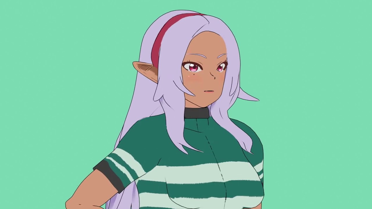 エルフさんは痩せられない（ElfsanwaYaserarenai）黒枝　Blender　３DCG