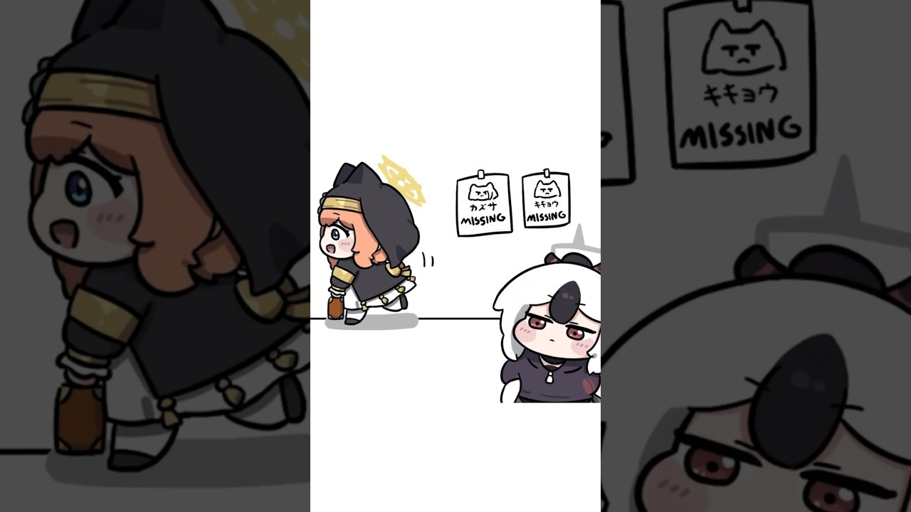 猫 #ブルーアーカイブ #블루아카이브