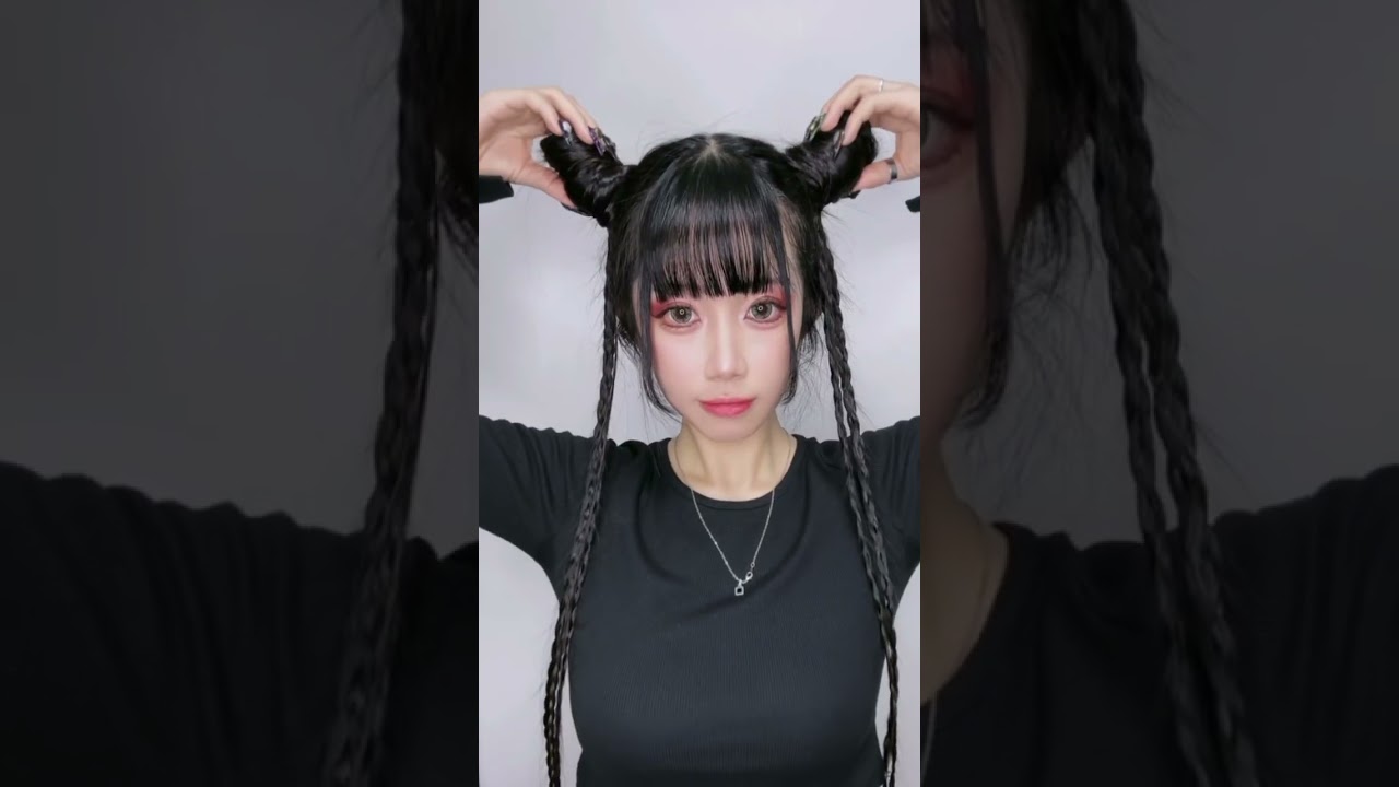 今1話から見直しててサーカス編が終わったところ🤭#ヘアアレンジ #スーパーロングヘア #黒執事 #藍猫 #ランマオ