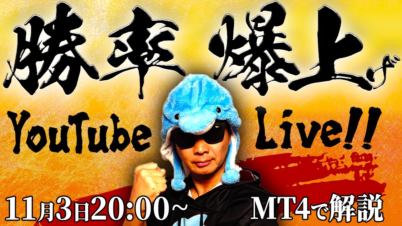 【11月03日20：00～】イルカ先生生配信『MT4LIVE』