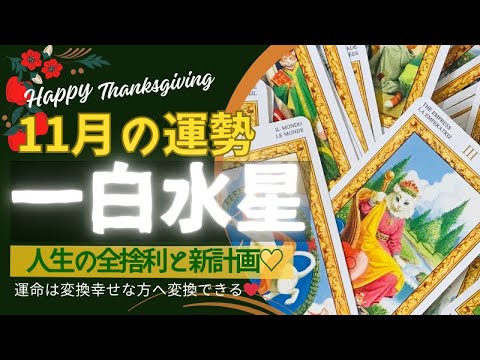 一白水星さんの11月の運勢✨💖⤴️大きく成長した自分に出会える🍎✨大変だった💦辛かったことはもう終わり↗️✨楽しい人生はこれから⬆️🌟😊👍