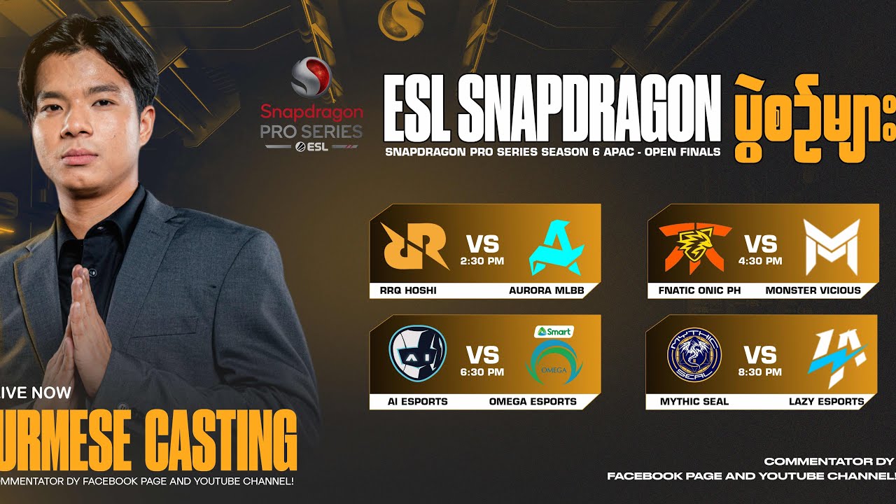 (Official Re Stream) ESL Snapdragon Pro Series | S6 | Open Finals Day 5