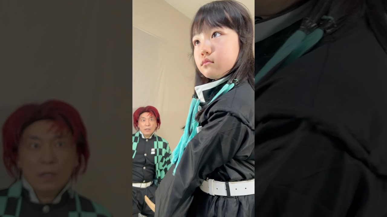 恐怖の柱稽古2 Muichiro & Tanjiro #demonslayer #cosplay #shorts