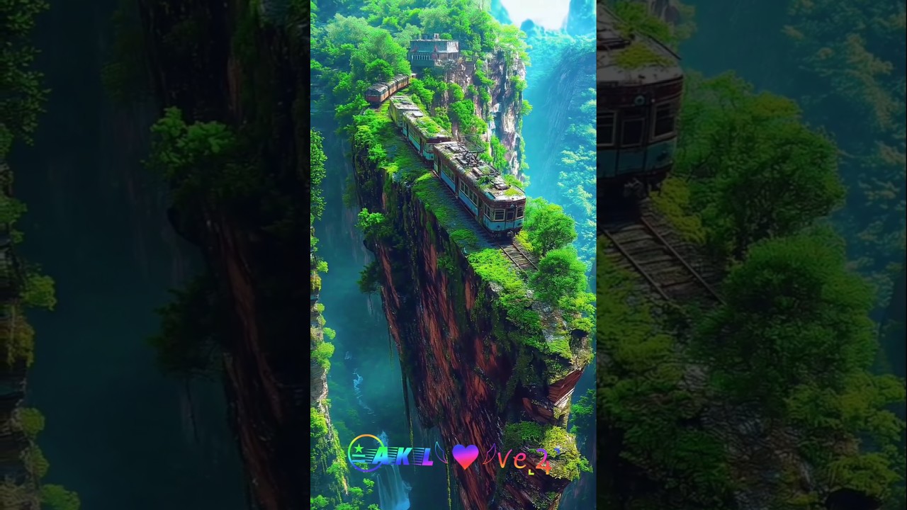it's Train End of the world || naturestatus || animationshorts#train's#aklove24 #share