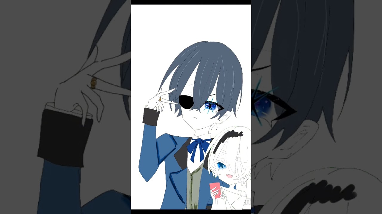 推しの子風?シエル坊ちゃんメイキング#黒執事 #イラスト #デジタル #メイキング