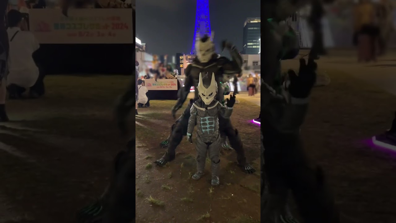 怪獣8号3体でチューチュートレイン/コスサミ#怪獣8号 #kaiju8