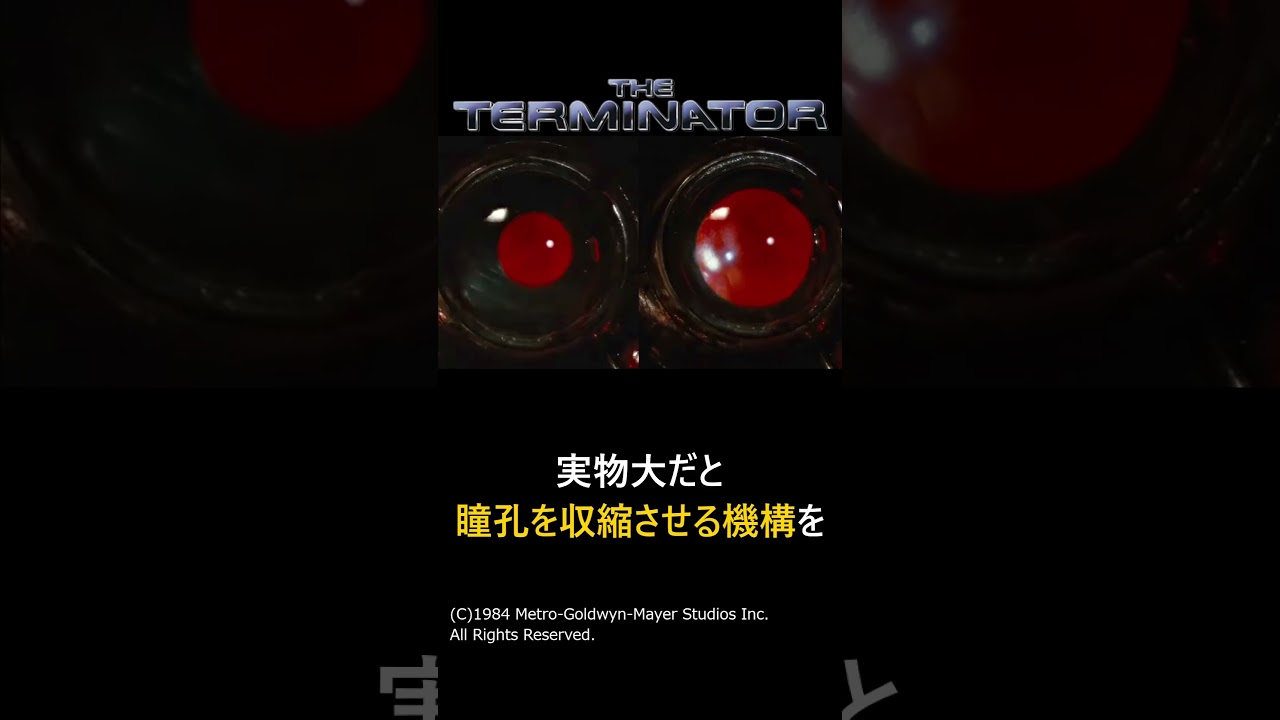 【ターミネーター1・2】衝撃的な眼球の撮影方法#shorts