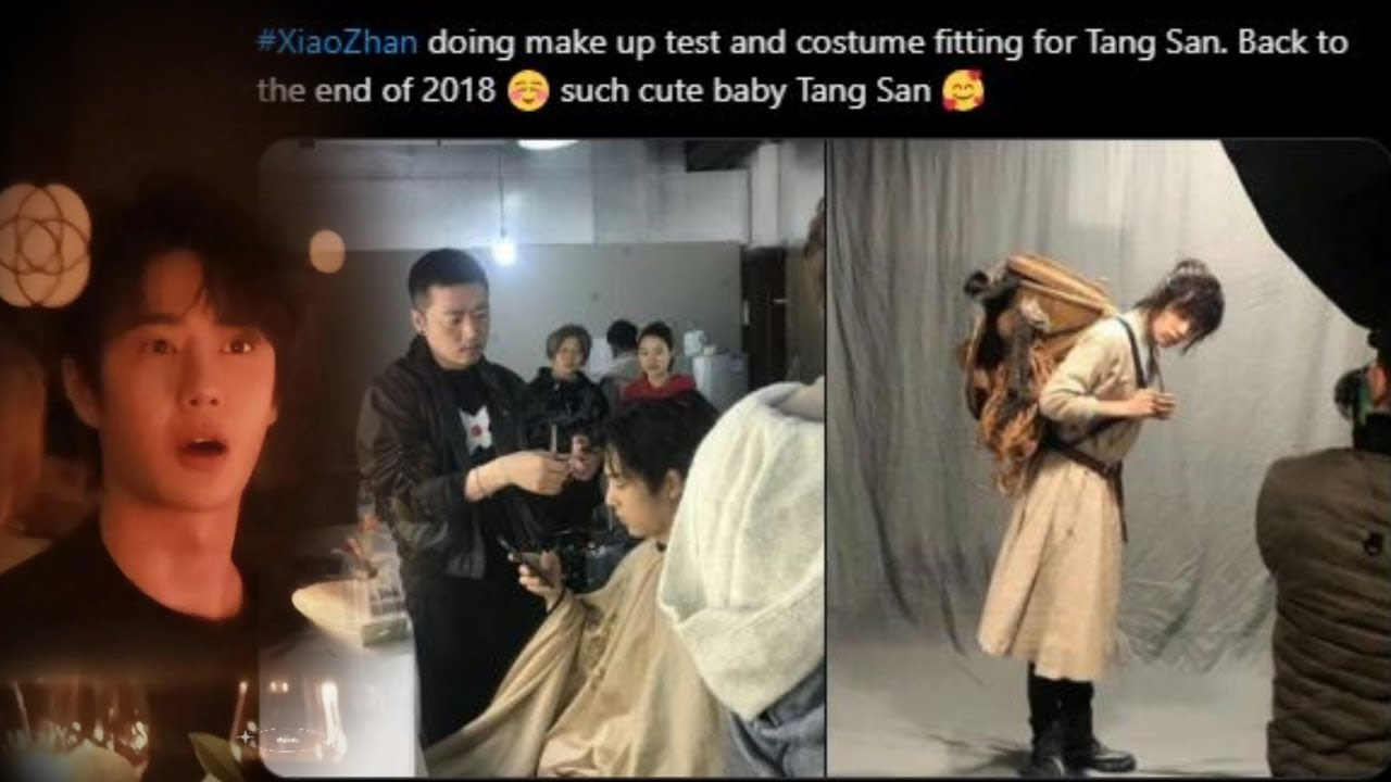 肖战的唐三造型曝光。王一博未现身：让粉丝一场“空等”。 #XiaoZhan#WangYibo#XiaoZhanWangYibo