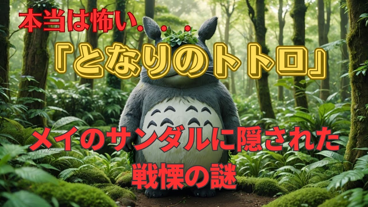 【考察】本当は怖い「となりのトトロ」...すべての謎が繋がる衝撃の真実