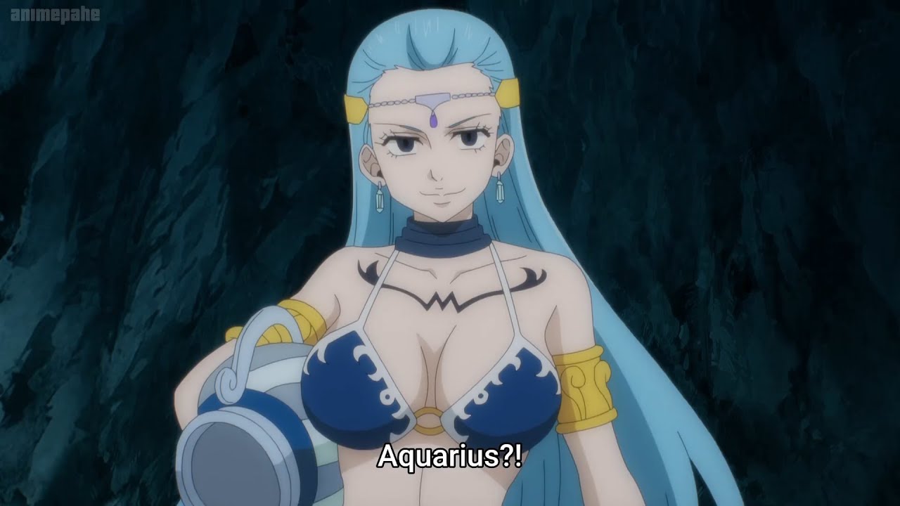 Aquarius finally arrives, Lucy vs Aquarius ~ Fairy Tail 100 Years Quest Episode 21