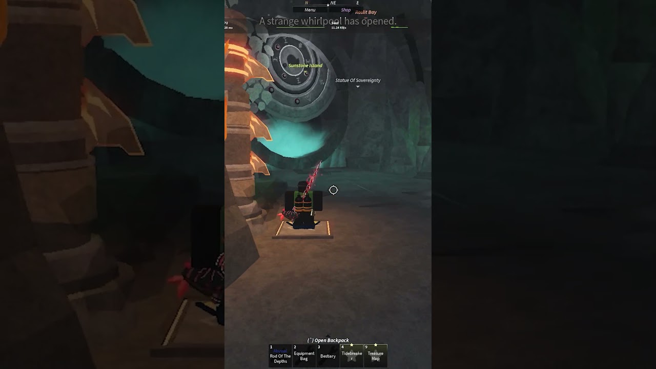 OPENING THE NEW GATE OF ANCIENT ISLES/ARCHIVE IN FISCH | ROBLOX #fishing #fisch #shorts