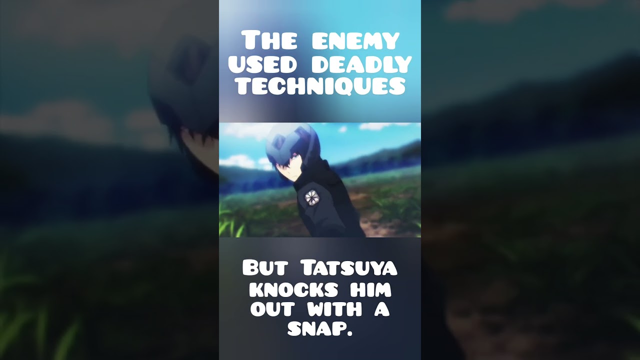 Tatsuya knocks him out. The irregular at magic high school. #anime #tatsuya #bagb007