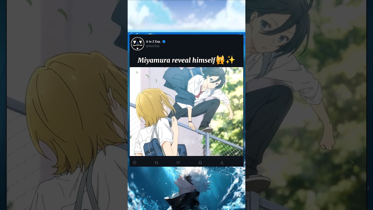Miyamura reveal himself 🙀✨//#anime #shorts #watchmojo