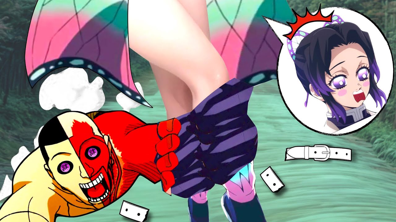 【鬼滅の刃】胡蝶しのぶの隊服ベルトが壊れるアニメ【Demonslayer】Shinobu's uniform belt breaks