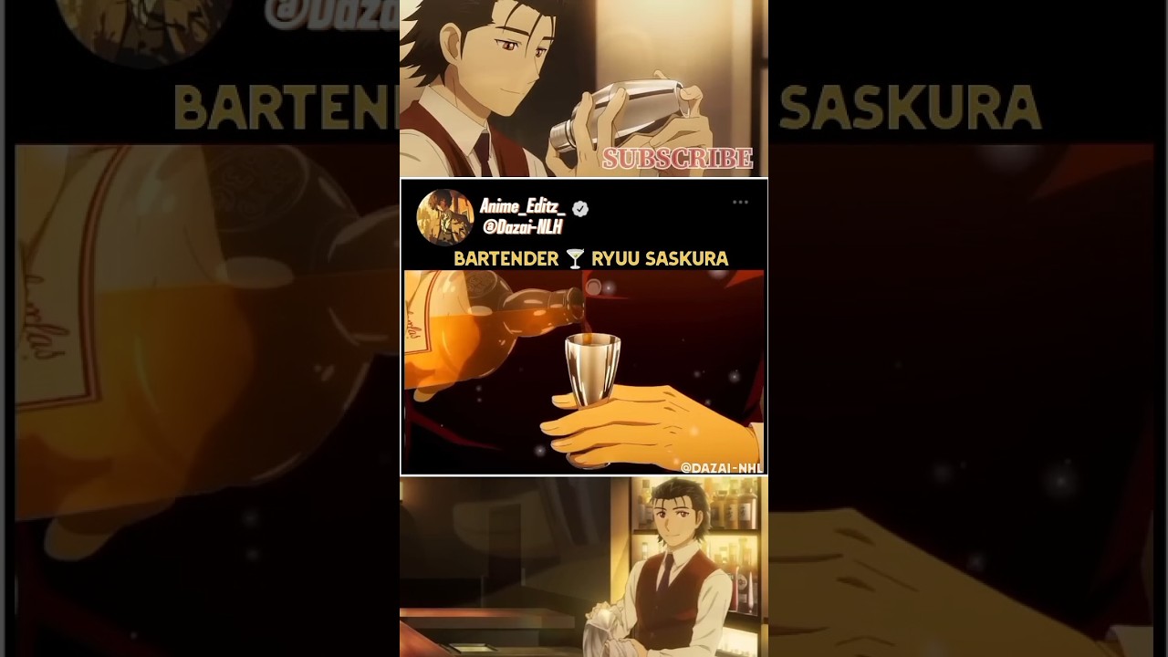 bartender🍸 [wait for the twist 😎] #shorts #anime