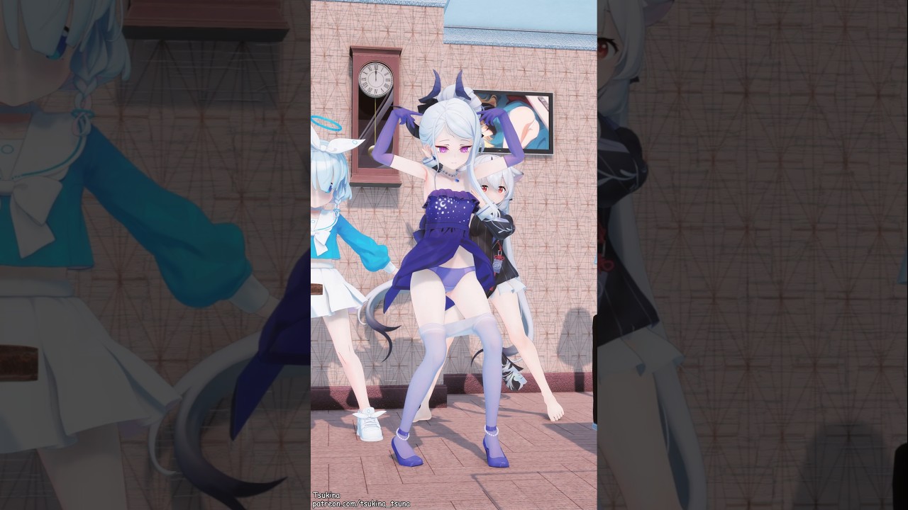 [Blue Archive] 아냐의 집?! ピッカーン！ | Hina, Arona, Kisaki, Kokona [MMD]