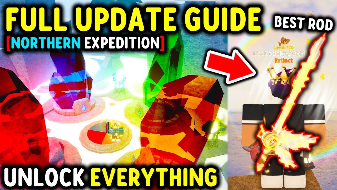 How To COMPLETE EVERYTHING in NORTHERN EXPEDITION Update GUIDE in Roblox Fisch..