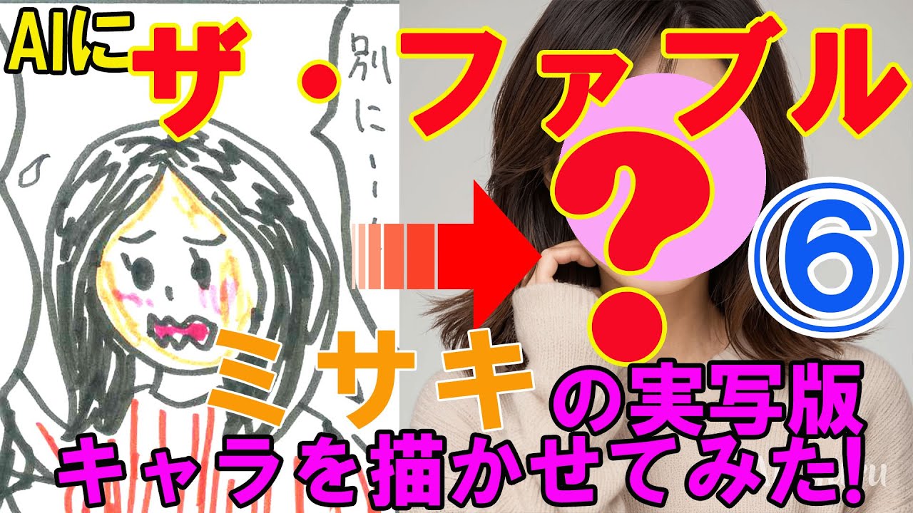 AIに『ザ・ファブル』「ミサキ」の実写版キャラを描かせてみた！（その6）