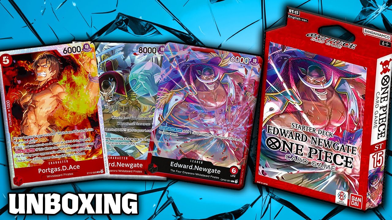 Unboxing The Edward Newgate RED One Piece Starter Deck + 1 PRB Pack