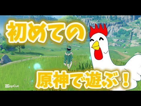 【初めての原神＃3】目を瞑ってしかのこのこのここしたんたんって書くのむずく？