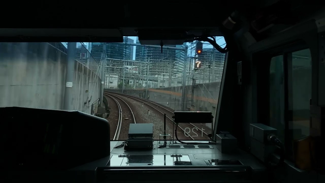 【前面展望走行動画】東京臨海高速鉄道りんかい線　大井町→大崎　E233系7000番代　ﾄｳｷｮｳﾘﾝｶｲｺｳｿｸﾃﾂﾄﾞｳﾘﾝｶｲﾗｲﾝ
