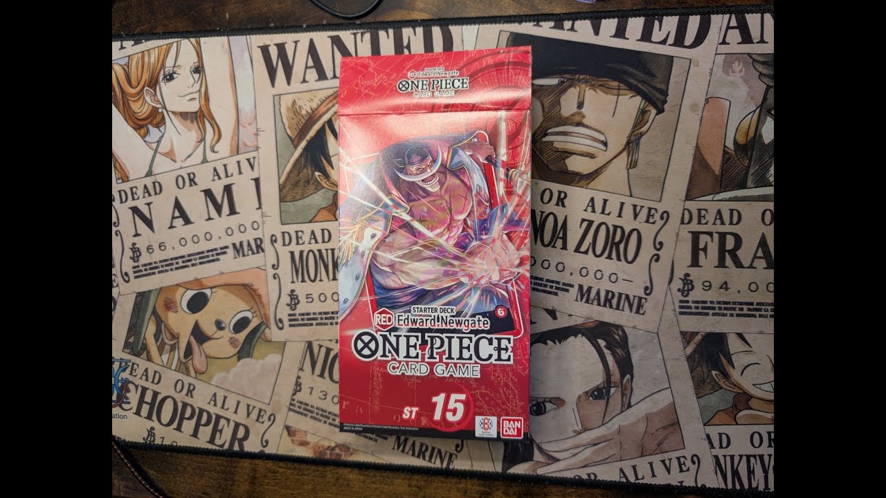 One Piece Starter Deck Red Edward Newgate ST-15 Unboxing