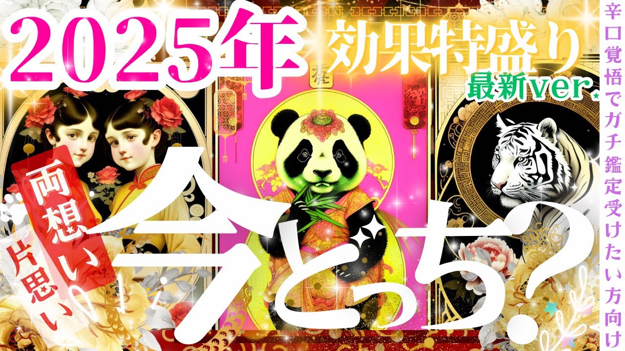 ※ガチ超強力ver❤️🐼神LOVE結果💓辛口もあり✨両思い？片思い？💓今どっち？❣️2025年【忖度一切なし♦︎有料鑑定級♦︎】